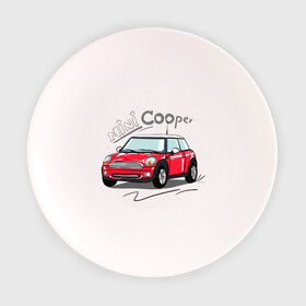 Тарелка с принтом Mini Cooper в Рязани, фарфор | диаметр - 210 мм
диаметр для нанесения принта - 120 мм | mini cooper | автомобиль | машина | мини купер | миникупер