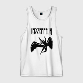 Мужская майка хлопок с принтом Led Zeppelin swan в Рязани, 100% хлопок |  | led zeppelin