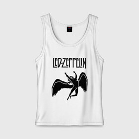 Женская майка хлопок с принтом Led Zeppelin swan в Рязани, 95% хлопок, 5% эластан |  | led zeppelin