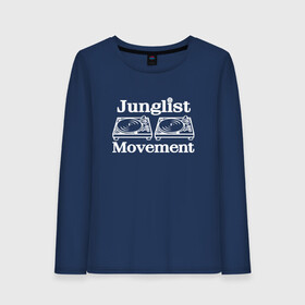 Женский лонгслив хлопок с принтом Junglist Movement в Рязани, 100% хлопок |  | jungle | junglist | junglist movement   одежда для трушных джанглистов | movement | уважающих корни днб.dnb