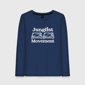 Женский лонгслив хлопок с принтом Junglist Movement в Рязани, 100% хлопок |  | Тематика изображения на принте: jungle | junglist | junglist movement   одежда для трушных джанглистов | movement | уважающих корни днб.dnb