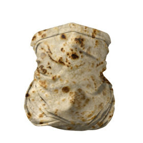 Бандана-труба 3D с принтом Лаваш в Рязани, 100% полиэстер, ткань с особыми свойствами — Activecool | плотность 150‒180 г/м2; хорошо тянется, но сохраняет форму | еда | лаваш | прикол | прикольные | хлеб