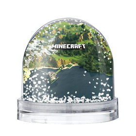 Снежный шар с принтом Minecraft в Рязани, Пластик | Изображение внутри шара печатается на глянцевой фотобумаге с двух сторон | крипер
