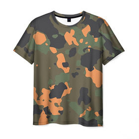 Мужская футболка 3D с принтом Камуфляж в Рязани, 100% полиэфир | прямой крой, круглый вырез горловины, длина до линии бедер | Тематика изображения на принте: army | military | армейские | армия | камуфляж