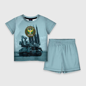 Детский костюм с шортами 3D с принтом Войска Противовоздушной обороны в Рязани,  |  | армия | войска | всадники апокалипсиса | пво | ракетчики | тополя