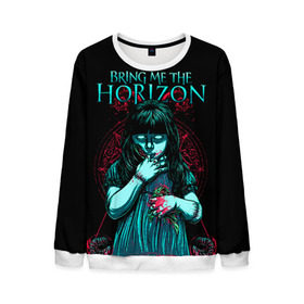 Мужской свитшот 3D с принтом Bring Me The Horizon в Рязани, 100% полиэстер с мягким внутренним слоем | круглый вырез горловины, мягкая резинка на манжетах и поясе, свободная посадка по фигуре | bmth | bring me the horizon | hardcore | rock | музыка | рок