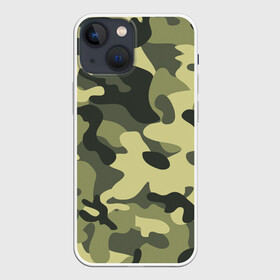 Чехол для iPhone 13 mini с принтом Камуфляж Хаки в Рязани,  |  | camo | military | камо