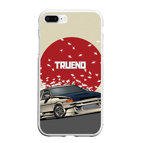 Чехол для iPhone 7Plus/8 Plus матовый с принтом Toyota Trueno ae86 в Рязани, Силикон | Область печати: задняя сторона чехла, без боковых панелей | 86 | corolla | crane | hachiroku | jdm | toyota | trueno | ае86 | журавлики | тоёта | тойота | труено | хачироку | япония