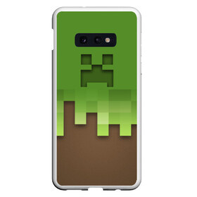 Чехол для Samsung S10E с принтом Minecraft edition в Рязани, Силикон | Область печати: задняя сторона чехла, без боковых панелей | creeper | minecraft