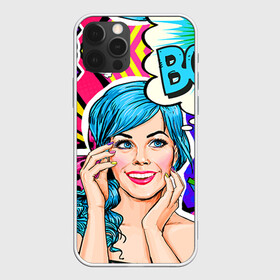 Чехол для iPhone 12 Pro с принтом Pop art в Рязани, силикон | область печати: задняя сторона чехла, без боковых панелей | Тематика изображения на принте: bang | boom | omg | pop art | super | wow | wtf | арт | поп | ретро | уорхол | энди