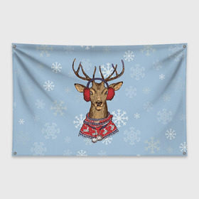 Флаг-баннер Олень: в Рязани, 100% полиэстер | размер 67 х 109 см, плотность ткани — 95 г/м2; по краям флага есть четыре люверса для крепления | 2016 | christmas | hipster | new year | животные | нг | новый год | олень | рождество | с новым годом | хипстер