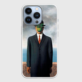 Чехол для iPhone 13 Pro с принтом Сын человеческий в Рязани,  |  | Тематика изображения на принте: art | искусство | рене | рене магритт | сын человеческий