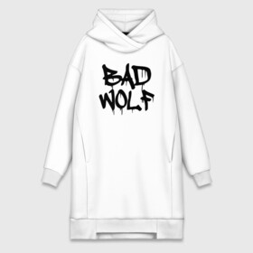 Платье-худи хлопок с принтом Bad Wolf в Рязани,  |  | bad | doctor | tardis | tennant | who | wolf | доктор | кто | смит | тардис | теннант