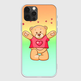 Чехол для iPhone 12 Pro Max с принтом Funny Bear в Рязани, Силикон |  | Тематика изображения на принте: 14 февраля | bears | teddy | валентин | день святого валентина | игрушки | медведи | милый | мимими | мишка | мишки | подарки | подарок | подарок девушке | подарок парню | тедди