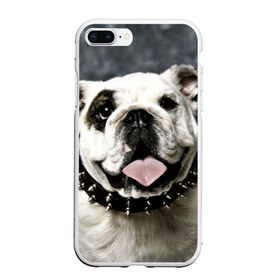 Чехол для iPhone 7Plus/8 Plus матовый с принтом Английский бульдог в Рязани, Силикон | Область печати: задняя сторона чехла, без боковых панелей | животное | порода | собака | французский бульдог