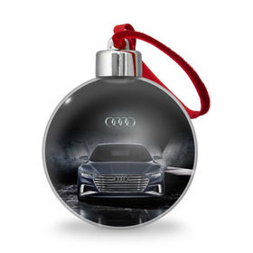 Ёлочный шар с принтом Audi в Рязани, Пластик | Диаметр: 77 мм | Тематика изображения на принте: audi | car | ауди | машина