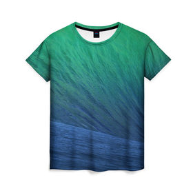 Женская футболка 3D с принтом Морская волна в Рязани, 100% полиэфир ( синтетическое хлопкоподобное полотно) | прямой крой, круглый вырез горловины, длина до линии бедер | вода | волна | море | океан | природа