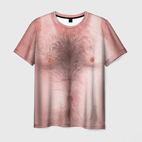 Мужская футболка 3D с принтом Загорелый торс в Рязани, 100% полиэфир | прямой крой, круглый вырез горловины, длина до линии бедер | загар | мужчина | тело | торс