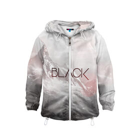 Детская ветровка 3D с принтом BLACK в Рязани, 100% полиэстер | подол и капюшон оформлены резинкой с фиксаторами, по бокам два кармана без застежек, один потайной карман на груди | минимум деталей   это тренд современной молодежной моды. | минимум слов