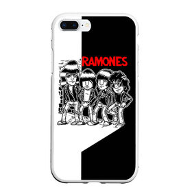 Чехол для iPhone 7Plus/8 Plus матовый с принтом Ramones 1 в Рязани, Силикон | Область печати: задняя сторона чехла, без боковых панелей | joey ramone | punk | джоуи рамон | панк | рамонез | рамонес