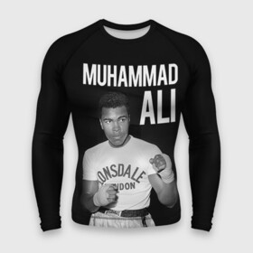 Мужской рашгард 3D с принтом Muhammad Ali в Рязани,  |  | Тематика изображения на принте: ali | boxing | muhammad ali |   |  muhammad |  бокс | али | боксер | мухамад. мухаммад | мухаммед | мухаммед али