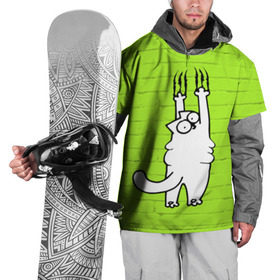 Накидка на куртку 3D с принтом Simon`s cat 3 в Рязани, 100% полиэстер |  | fitness | kitty | simon cat | simons | simons cat | голодный кот | для жирных | для толстых | жир | кот | кот саймона | котик | кошка | с котами | саймон | спорт | толстая | толстый | фитнес | фитнесс