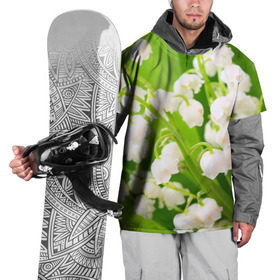 Накидка на куртку 3D с принтом Ландыши в Рязани, 100% полиэстер |  | весна | ландыш | цветок
