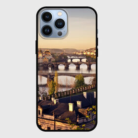 Чехол для iPhone 13 Pro Max с принтом Чехия (Прага) в Рязани,  |  | Тематика изображения на принте: czech republic | europe | prague | европа | ес | каникулы | мосты | отпуск | прага | туризм | хоккей | чехия