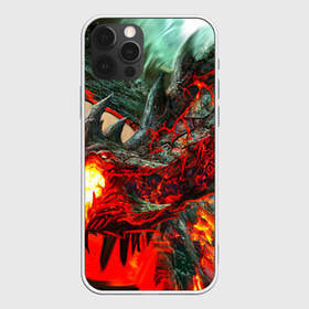 Чехол для iPhone 12 Pro Max с принтом Дракон в Рязани, Силикон |  | дракон | лава | огонь | пламя