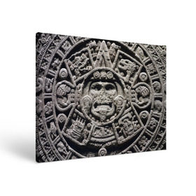Холст прямоугольный с принтом Календарь ацтеков в Рязани, 100% ПВХ |  | ацтеки | древняя цивилизация | индейцы | майя | южная америка