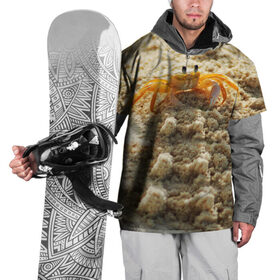 Накидка на куртку 3D с принтом Краб в Рязани, 100% полиэстер |  | Тематика изображения на принте: море | отпуск | песок | пляж | солнце | туризм