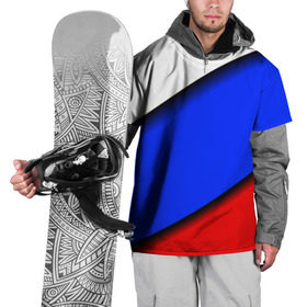 Накидка на куртку 3D с принтом Российский флаг в Рязани, 100% полиэстер |  | косой | наклонный | триколор