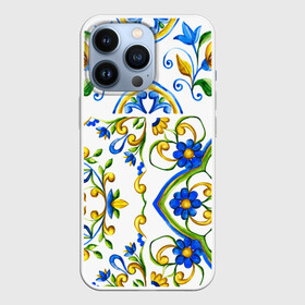 Чехол для iPhone 13 Pro с принтом Майолика в Рязани,  |  | dg | dolce | dolce  gabana | dolce  gabbana | dolce gabbana | maiolica | majolica | trend | барселона | дольче | дольче габана | дольче габбана | керамика | майолика | мода | модный принт | мозаика | мозайка | плитка | роспись | тренд