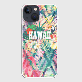 Чехол для iPhone 13 mini с принтом HAWAII 5 в Рязани,  |  | hawaii | гаваи | лето | океан | отдых | пальмы | пляж | серф