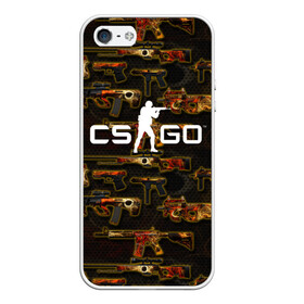 Чехол для iPhone 5/5S матовый с принтом CS GO в Рязани, Силикон | Область печати: задняя сторона чехла, без боковых панелей | cs | cs go | csgo | go | го | контр страйк | контра | кс | кс го | ксго | спецназ | террористы