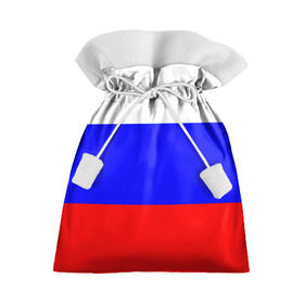 Подарочный 3D мешок с принтом Россия в Рязани, 100% полиэстер | Размер: 29*39 см | Тематика изображения на принте: народный | россия | русский | страны | триколор | флаг