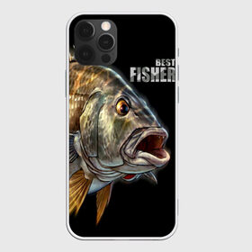 Чехол для iPhone 12 Pro Max с принтом Лучший рыбак в Рязани, Силикон |  | background | best fisherman | black | fish | fishing | лучший рыбак | рыба | рыбалка | фон | черный