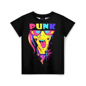 Детская футболка 3D с принтом Punk в Рязани, 100% гипоаллергенный полиэфир | прямой крой, круглый вырез горловины, длина до линии бедер, чуть спущенное плечо, ткань немного тянется | молодёжь | панки | прикол | субкультура | хиппи | цвет