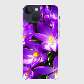 Чехол для iPhone 13 mini с принтом Сиреневая прелесть в Рязани,  |  | лепестки | прикольные картинки | сиреневый | цветочки | цветы