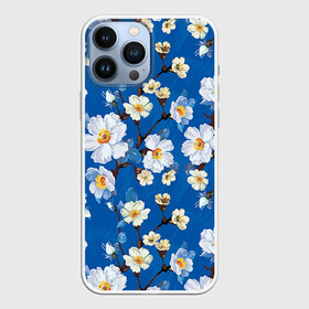 Чехол для iPhone 13 Pro Max с принтом Цветы ретро 5 в Рязани,  |  |   | винтаж | прованс | роза | роспись | узор | цветок | цветы