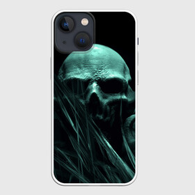 Чехол для iPhone 13 mini с принтом Череп на дне в Рязани,  |  | вода | водоросли | дьявол | монстр | прикольные картинки | череп