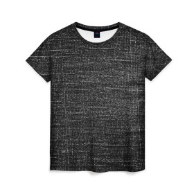 Женская футболка 3D с принтом Джинсовый стиль в Рязани, 100% полиэфир ( синтетическое хлопкоподобное полотно) | прямой крой, круглый вырез горловины, длина до линии бедер | джинсы | потертые | текстуры