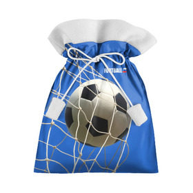 Подарочный 3D мешок с принтом Футбол в Рязани, 100% полиэстер | Размер: 29*39 см | Тематика изображения на принте: ball | flag | gate | goal | net | russia | sky | soccer | ворота | гол | мяч | небо | россия | сетка | триколор | футбол | футбольный мяч