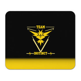 Коврик для мышки прямоугольный с принтом Team Instinct в Рязани, натуральный каучук | размер 230 х 185 мм; запечатка лицевой стороны | Тематика изображения на принте: go | instinct | pokemon | team | покемон