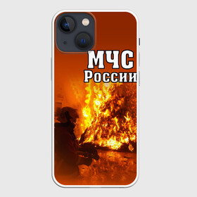 Чехол для iPhone 13 mini с принтом МЧС России в Рязани,  |  | мчс | пожарный | россии