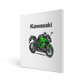 Холст квадратный с принтом Kawasaky Ninja 1000 в Рязани, 100% ПВХ |  | kawasaky