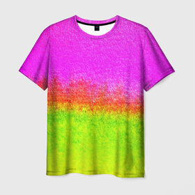 Мужская футболка 3D с принтом color в Рязани, 100% полиэфир | прямой крой, круглый вырез горловины, длина до линии бедер | Тематика изображения на принте: кислотный | яркий