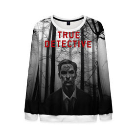 Мужской свитшот 3D с принтом True Detective в Рязани, 100% полиэстер с мягким внутренним слоем | круглый вырез горловины, мягкая резинка на манжетах и поясе, свободная посадка по фигуре | Тематика изображения на принте: детектив | настоящий детектив | раст | сериал