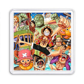 Магнит 55*55 с принтом One Piece в Рязани, Пластик | Размер: 65*65 мм; Размер печати: 55*55 мм | Тематика изображения на принте: 