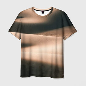 Мужская футболка 3D с принтом Барханы в Рязани, 100% полиэфир | прямой крой, круглый вырез горловины, длина до линии бедер | аравия | барханы | бедуин | восток | пески | пустыня | солнце | товарищ сухов